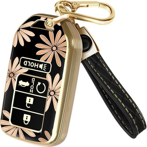 Lucrum Compatible with Honda Key Fob Cover & Keychain by Lucrum