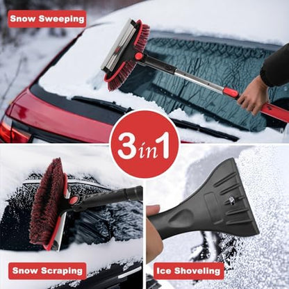 CARCAREZ 55" Extendable Snow Brush - Image 2
