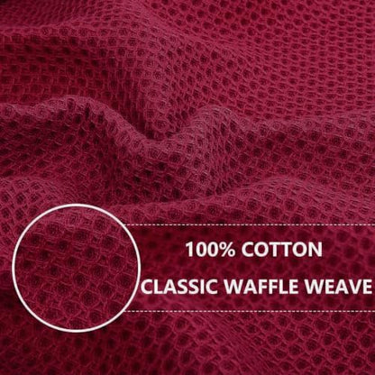 Homaxy 100% Cotton Waffle Weave Kitchen Dish Cloths 6-Pack - Image 2