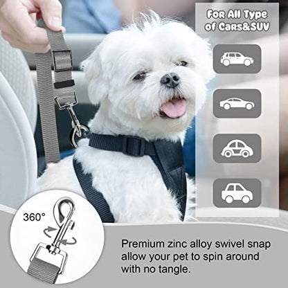 BWOGUE Dog Seat Belt for Car, Adjustable Headrest Restraint Safety Lead - Image 5