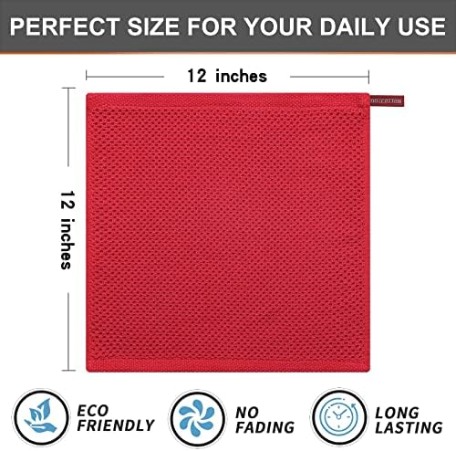 Kitinjoy 100% Cotton Waffle 8-Pack Kitchen Towels - Image 5