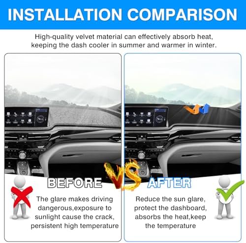 Autorder Dashboard Cover Mat for 2025 2026 Acura MDX Accessories Dash Cover - Image 3