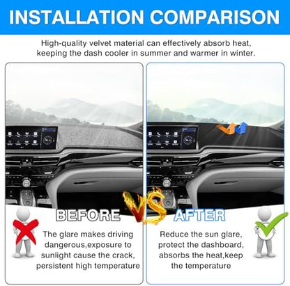 Autorder Dashboard Cover Mat for 2025 2026 Acura MDX Accessories Dash Cover - Image 3
