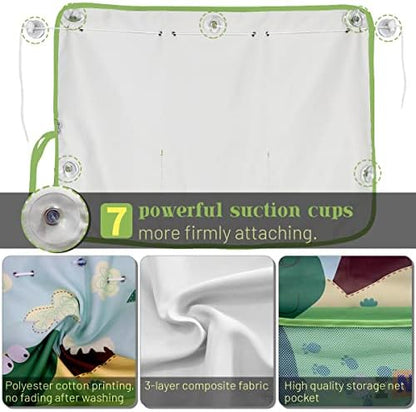 DIZA100 Car Window Shade for Baby, 2 Pack Car Sun Shades - Image 4