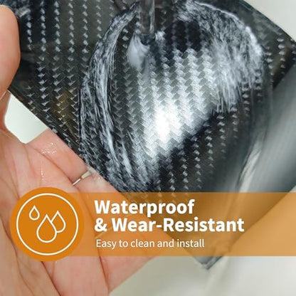 Car Door Sill Protector Tape, 2.76 in x 33 Ft Carbon Fiber Door Edge Guards - Image 5