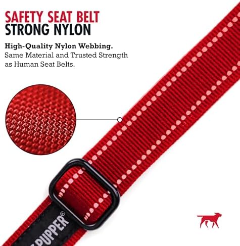 Tuff Pupper Dog Seat Belt | Adjustable Length Dog Seatbelt Restraint | - Image 5