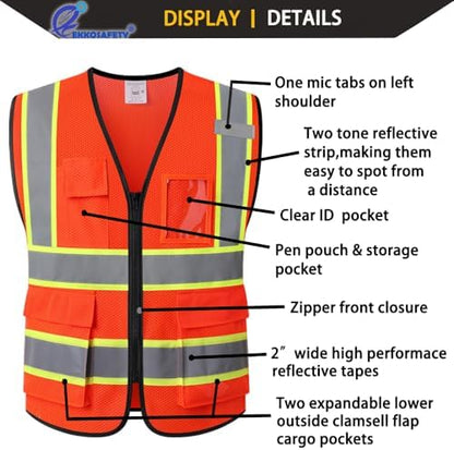 Hi Vis Reflective Safety Vest for Men Women - Image 3