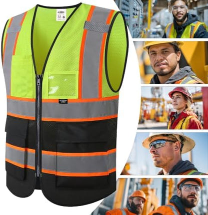 JKSafety Safety Vest for men women Hi Vis Vest - Image 6