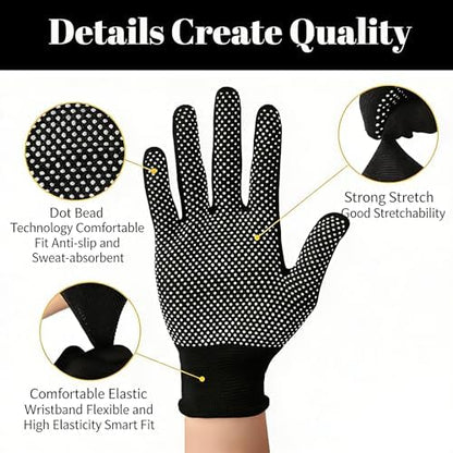 6 Pairs Work Gloves with Anti-Slip Grip Dots - Image 5
