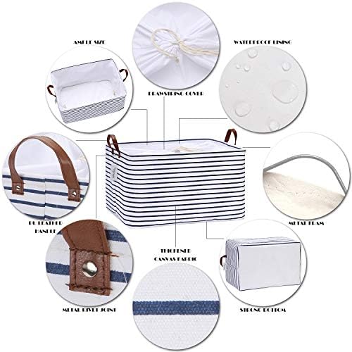Hinwo 70L Extra Large Canvas Storage Bin - Image 4