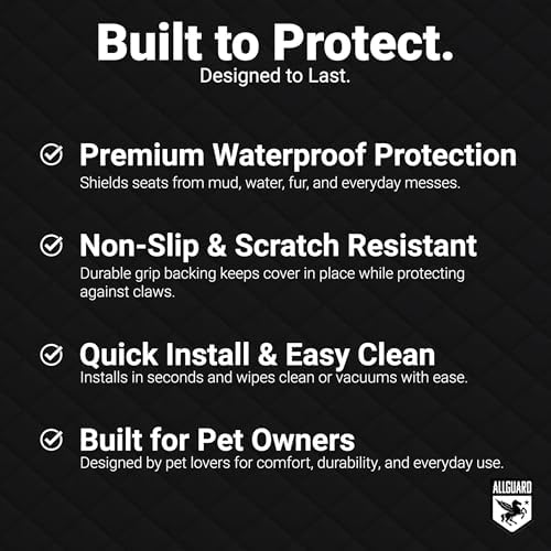 Dog Car Seat Cover for Back Seat, Waterproof, Scratchproof, Dog Hammock for Car - Image 3