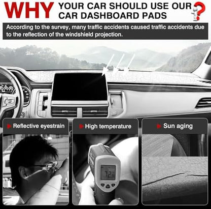 Autorder Dashboard Cover Mat for 2021-2024 Chevrolet Suburban/Tahoe/GMC Yukon - Image 2