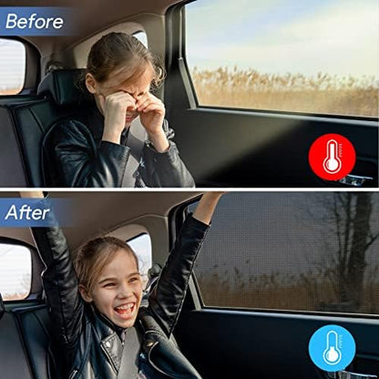 Car Window Shades，for Baby/Camping UV-Protection 2PCS Large 49"x22" - Image 3