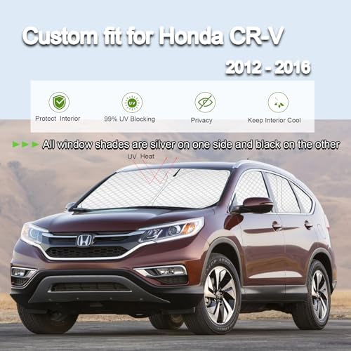 KMF 8pcs Full Window Sun Shades Custom Fit - Image 2