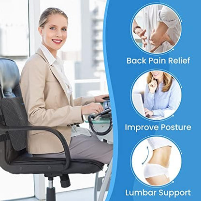Lumbar Support Pillow for Office Chair, Back Support, Memory Foam - Image 4