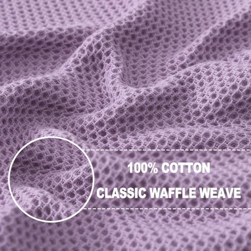Homaxy 100% Cotton Waffle Weave Kitchen Dish Cloths 6-Pack - Image 2