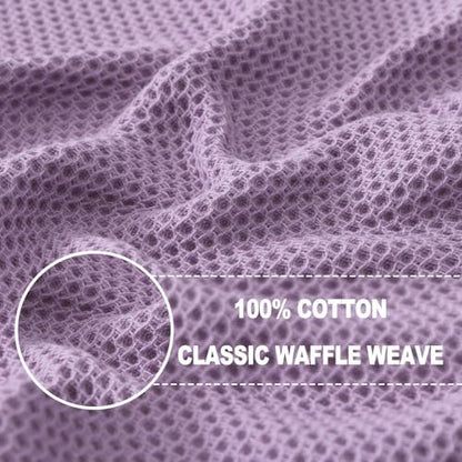 Homaxy 100% Cotton Waffle Weave Kitchen Dish Towels 4-Pack - Image 2