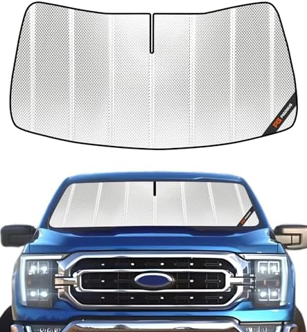 Pigenius Windshield Sun Shade for Ford F-150 2015-2020, Full Coverage Front by Pigenius