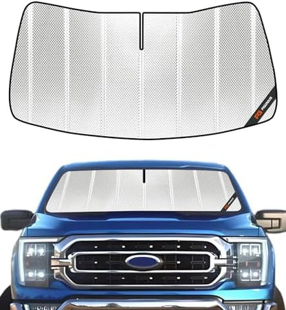 Pigenius Windshield Sun Shade for Ford F-150 2015-2020, Full Coverage Front by Pigenius