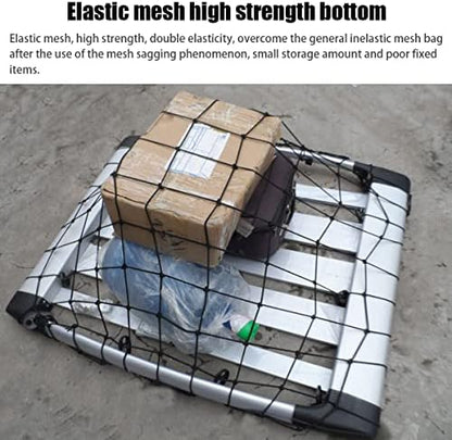 AUCELI Car Cargo Net, Adjustable Luggage Roof Sundries Grid Mesh Bag, Elastic - Image 5