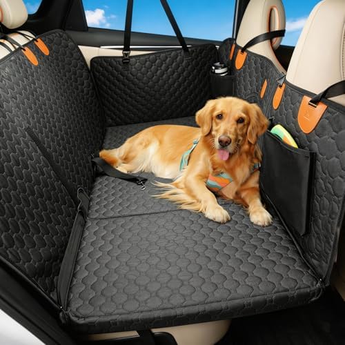 Back Seat Extender for Dogs, Waterproof Dog Car Seat Cover for Back Seat by Pawccoli