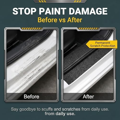 1 PC Car Door Sill Protector, 5 M Self-adhesive PEVA Anti-slip Entry Guard - Image 6