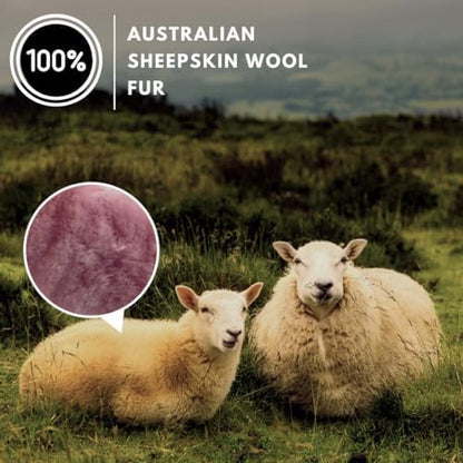 Andalus Brands Luxury Fluffy Car Steering Wheel Covers – Genuine Merino - Image 2