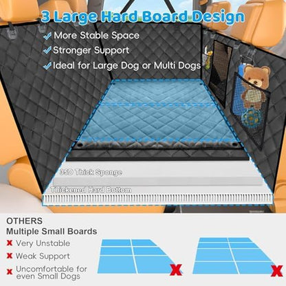 URPOWER Back Seat Extender for Dogs, Large Hard Bottom Dog Car Seat Cover - Image 6