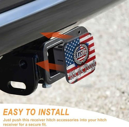 Trailer Hitch Cover 2 Inch Square Receiver Hitch Cover Rubber Tube Plug - Image 4