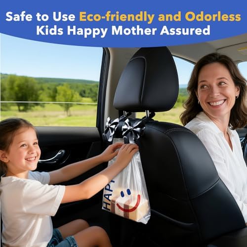 Car Seat Headrest Hooks, Leather Cute Bow Vehicle Hooks - Image 4