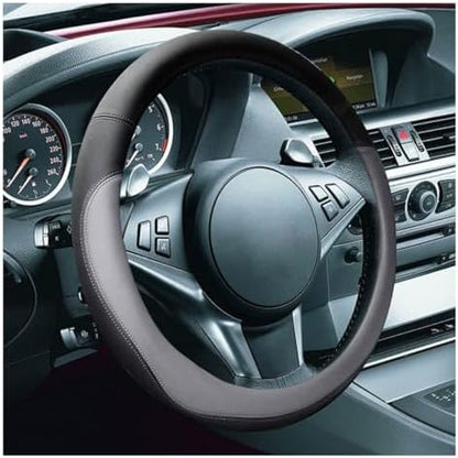 LAINLOY 15" Car Steering Wheel Cover, Microfiber Leather Cover - Image 2