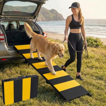 Dog Ramp for Car 71" X 17.6" Extra Long Folding Pet Ramp for Large Dogs up to by Lesguyor
