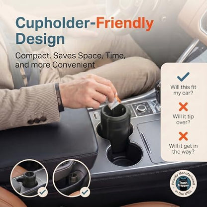 Trash Trapper Car Trash Can Cup Holder | Trash Can - Image 6