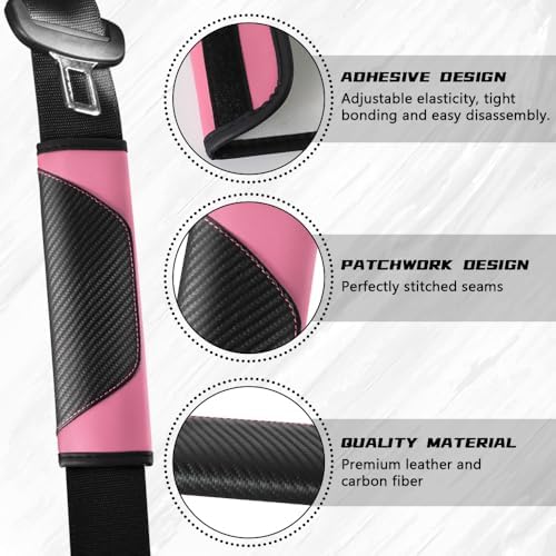 2PCS Car Seat Belt Cover Pads, Seatbelt Shoulder Cushion - Image 3