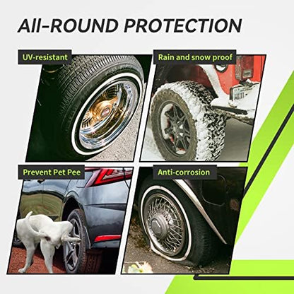 RVMATE RV Tire Covers, Dual Axle Wheel Cover, 1 Pack, Fit 27"-30" Dia. Tire - Image 2