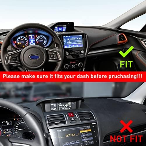 Dashboard Mats for Subaru Crosstrek Accessories 2018-2023, Forester 2019+ - Image 4