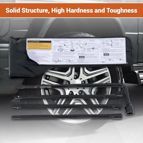 GXYWADY Jack Spare Lug Wrench Tire Tool Kit, 22MM L-Type Wrench - Image 3