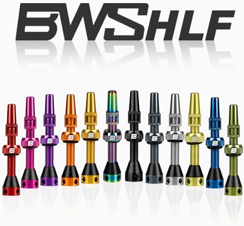 BWSHLF Tubeless Presta Valve Stem 40/44/55/60/65/80/100 mm, Super Light Alloy - Image 6