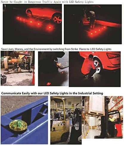 LED Road Flares Roadside Flashing Emergency Lights Beacon - Image 4