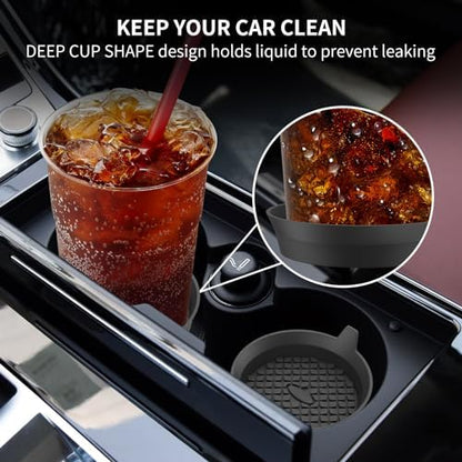ME.FAN Car Cup Holder Coasters Silicone Cups Mats, Automotive Universal - Image 3