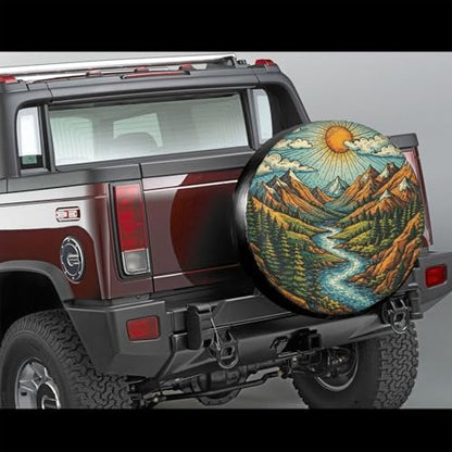 Spare Tire Cover，Mountain Camper Spare Tire Cover Waterproof Sun Protection - Image 2