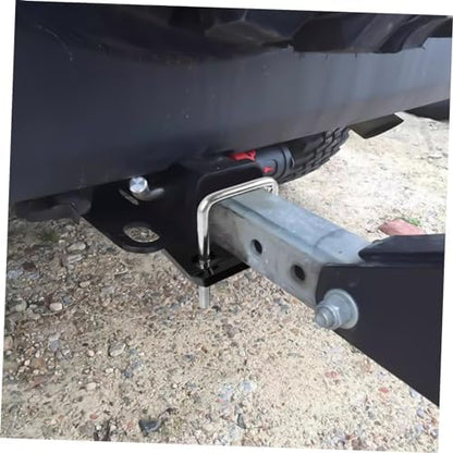 Trailer Hitch Tightener Clamp Iron Anti Rattle Stabilizer Black - Image 4