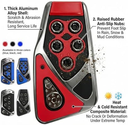 2 PCS Car Pedal Covers, Automatic Transmission Brake and Gas Pedal Pads - Image 6