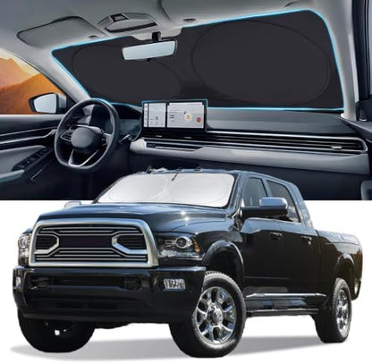 Sun Shade Windshield Sunshade for 2010 2011-2018 Dodge Ram 1500 2500 3500 by INSAUTO