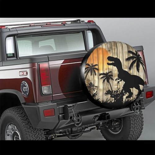 Dinosaur Palm Trees Spare Tire Cover - Image 2