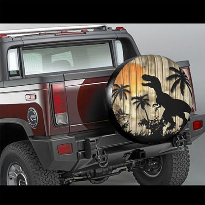 Dinosaur Palm Trees Spare Tire Cover - Image 2