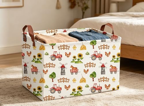 Rectangle Farm Baskets Cute Storage Bin - Image 3