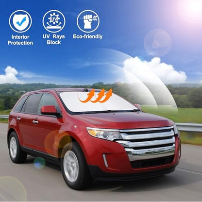 Windshield Sun Shade for 2007-2014 Ford Edge Accessories - Image 5