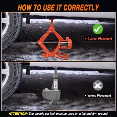 Nilight Electric Car Jack 3 Ton 12V Scissor Lift Jacks - Image 6