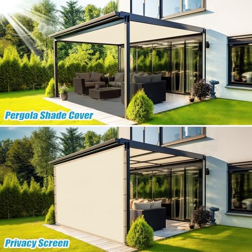 Amagenix 90% Pergola Shade Cover 11' X 13' Sun Shade Cloth - Image 5